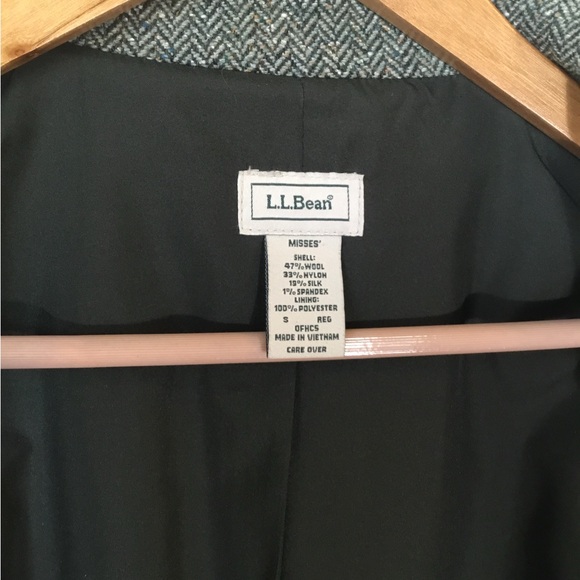 LL Bean Wool Herringbone Blazer - Picture 2 of 6